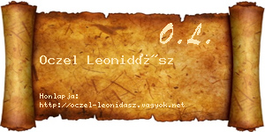 Oczel Leonidász névjegykártya